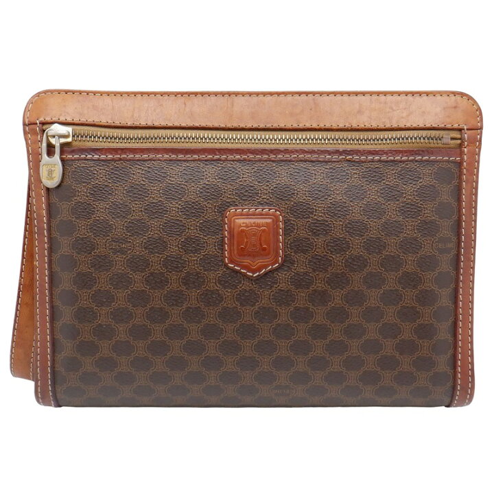楽天市場】【中古】 CELINE (セリーヌ) マカダム柄 M94 セカンドバッグ 