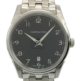 【中古】HAMILTON（ハミルトン）H38511133 Jazzmaster ジャズマスター シンライン クォーツ 42mm 腕時計 デイト ステンレス ブラック【USED-S】