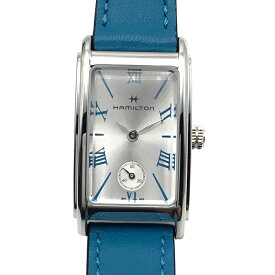 【中古】HAMILTON（ハミルトン）H11221650 アメリカンクラシック アードモア クオーツ American Classic Ardmore Quartz レディース 腕時計 ブルー ターコイズカラー 革ベルト【USED-S】
