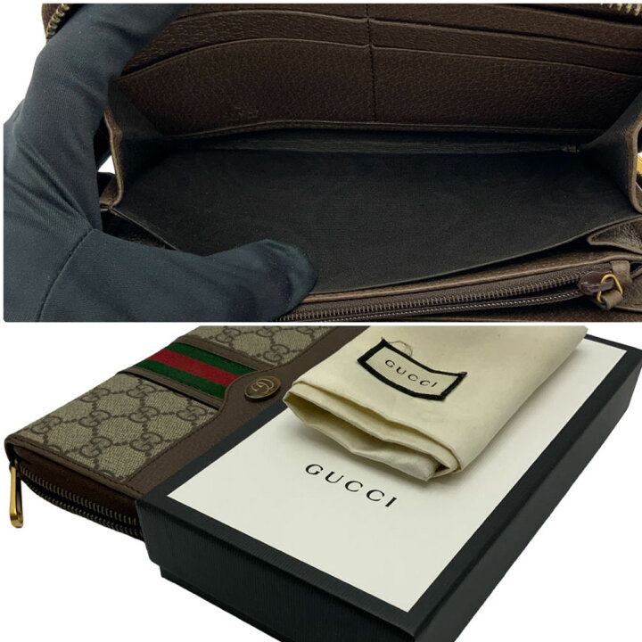 楽天市場】【中古】GUCCI（グッチ）597612 オフディアGGジップ  