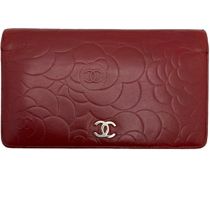 楽天市場】【中古】CHANEL（シャネル） カメリア 長財布 ココマーク  