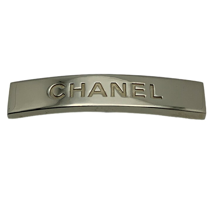 楽天市場】【中古】CHANEL （シャネル）ロゴプレート バレッタ メタル  