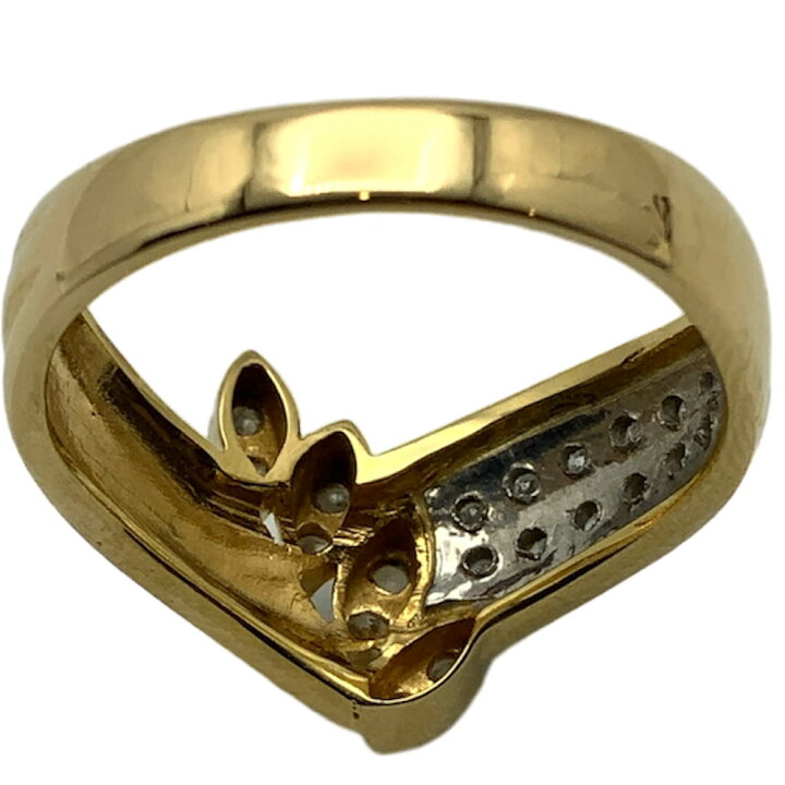 楽天市場】【中古】K18/Pt900ダイヤモンドリング 4.6g 0.27ct コンビ 