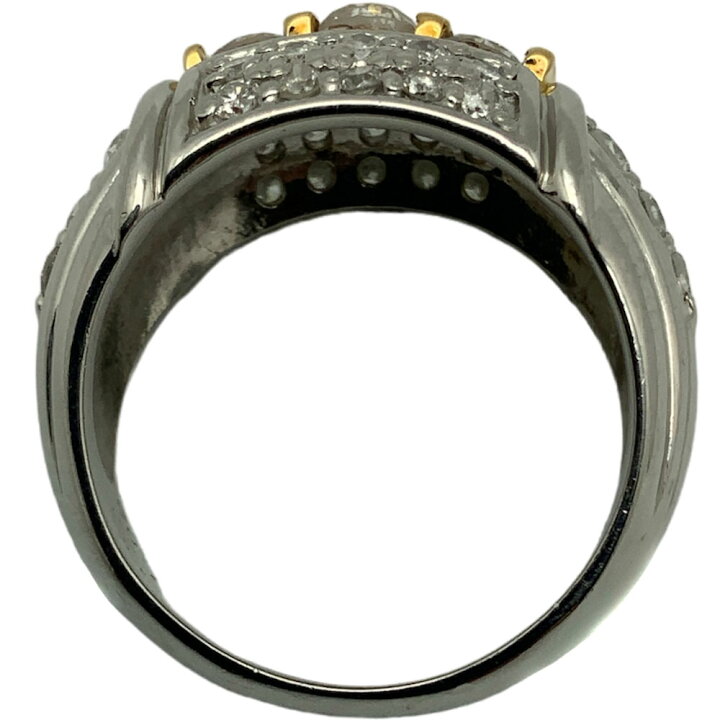 楽天市場】【中古】Pt900/K18ダイヤリング 約12号 10.6g コンビ 