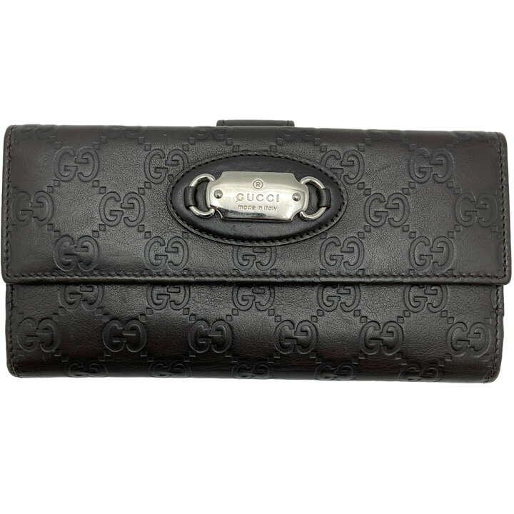 楽天市場】【中古】GUCCI（グッチ）231841 グッチシマ 長財布 カーフ  