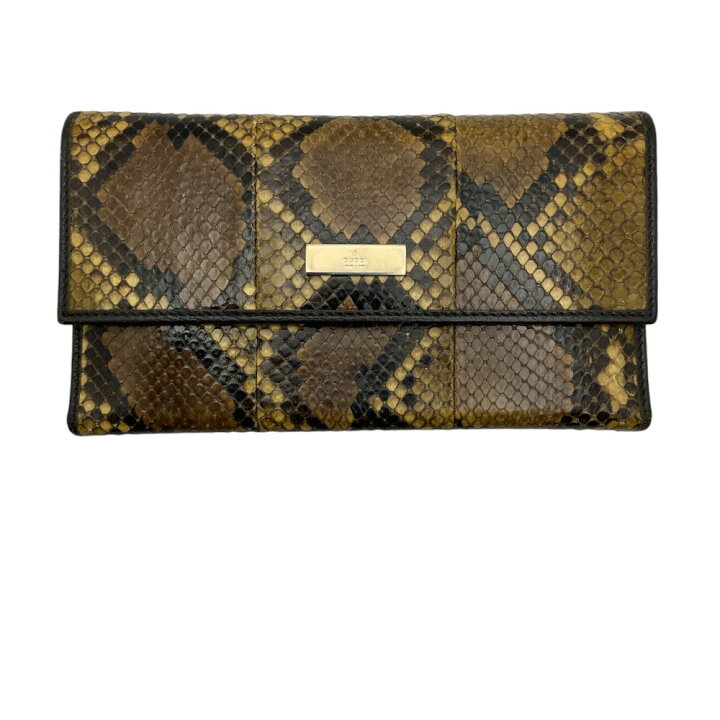 楽天市場】【中古】GUCCI（グッチ）257303 パイソン 長財布 蛇 へび 蛇  