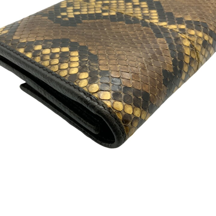 楽天市場】【中古】GUCCI（グッチ）257303 パイソン 長財布 蛇 へび 蛇  