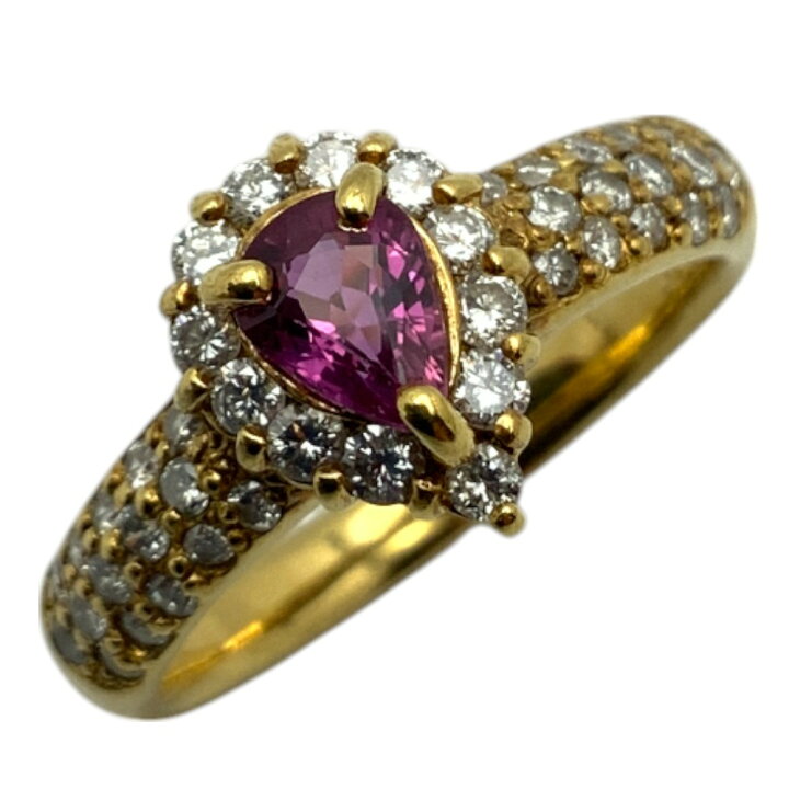 楽天市場】【中古】K18ルビーダイヤリング 0.57ct D0.51ct 約12号 約 