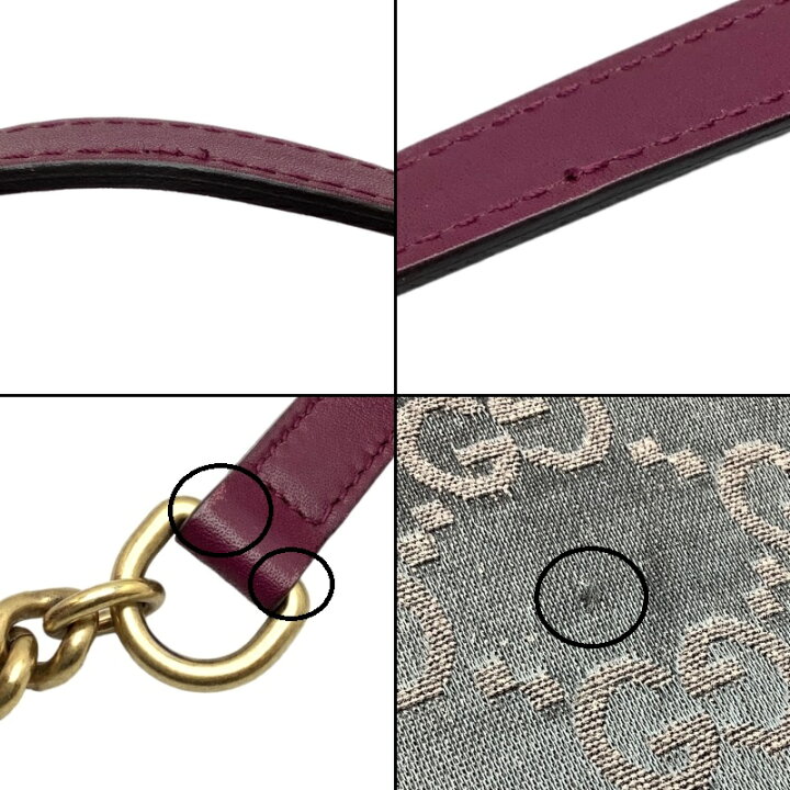 楽天市場】【中古】GUCCI（グッチ) 447632 GGマーモント スモール  