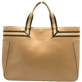 【中古】GUCCI（グッチ） 002.1134 シェリーライン トートバッグ 肩掛け レザー ベージュ ガンメタル金具 茶系 大容量 軽量 メンズ レディース【USED-B】