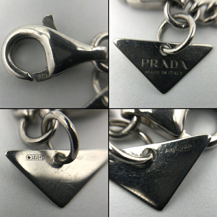 楽天市場】【中古】PRADA（プラダ） 1JCA43 シンボルネックレス Ag925 