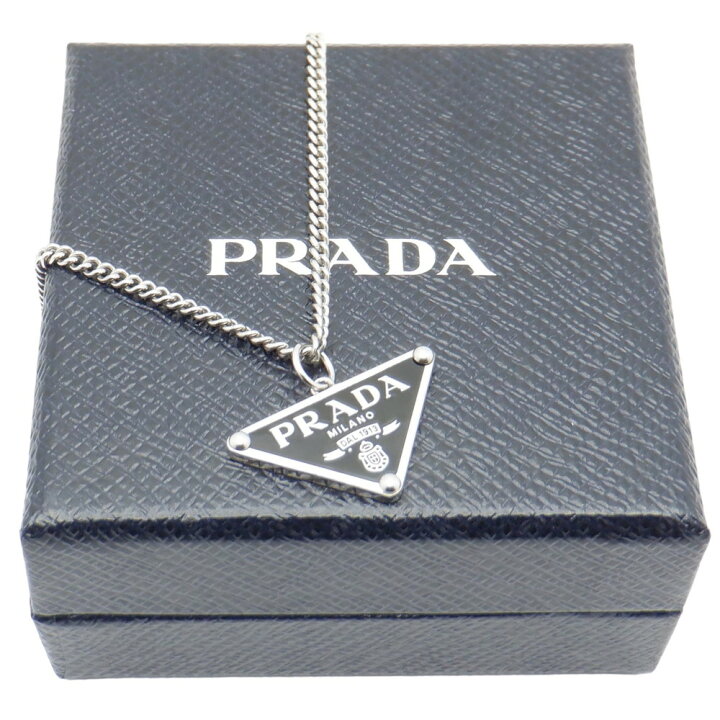 楽天市場】【中古】PRADA（プラダ） 1JCA43 シンボルネックレス Ag925  