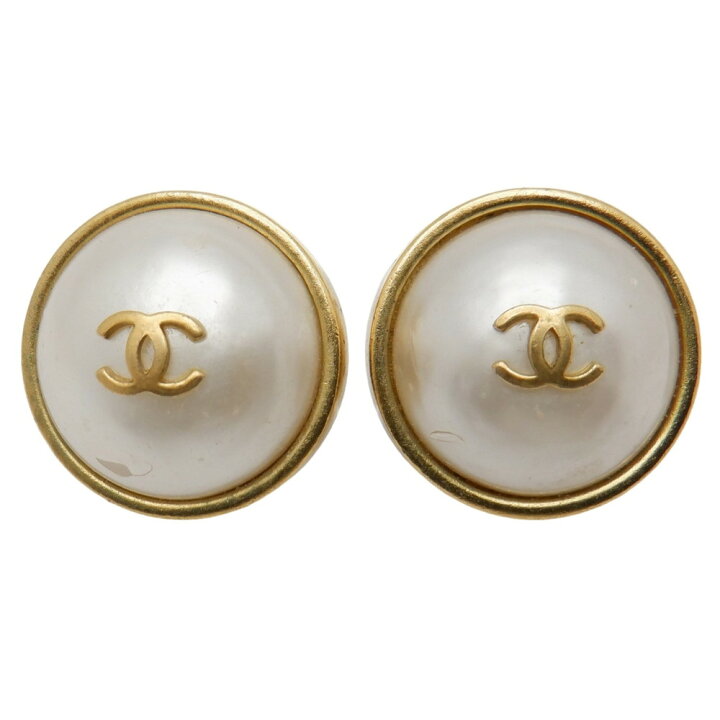 楽天市場】【中古】CHANEL （シャネル） フェイクパール イヤリング 