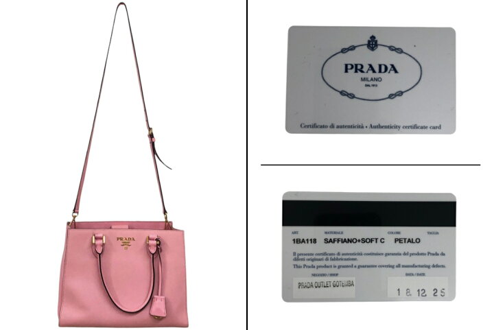 楽天市場】【中古】PRADA（プラダ） 1BA118 ハンドバッグ ショルダー 