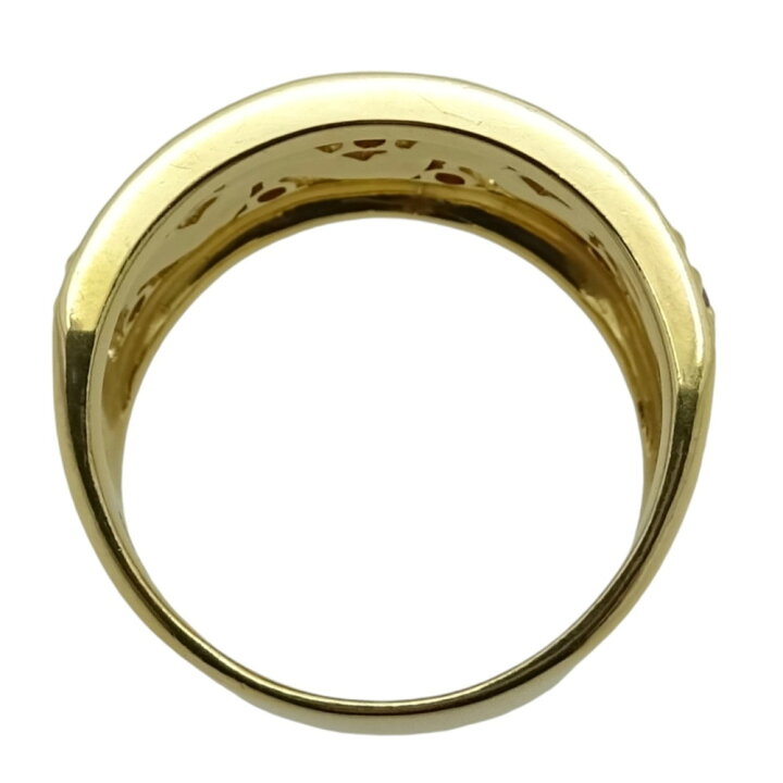 楽天市場】【中古】LANVIN （ランバン）750 赤石付きリング 0.26ct 約 