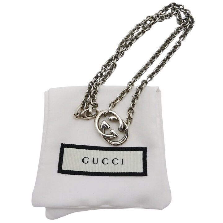 楽天市場】【中古】 GUCCI (グッチ) インターロッキング G ネックレス 