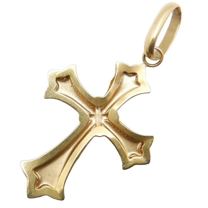 楽天市場】【中古】 K18 クロス ネックレス トップ 約1.5g ペンダント 