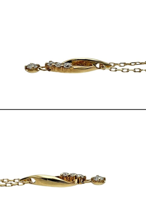 楽天市場】【中古】K18 ダイヤモンドネックレス 0.07ct 約1.3g 約40cm 