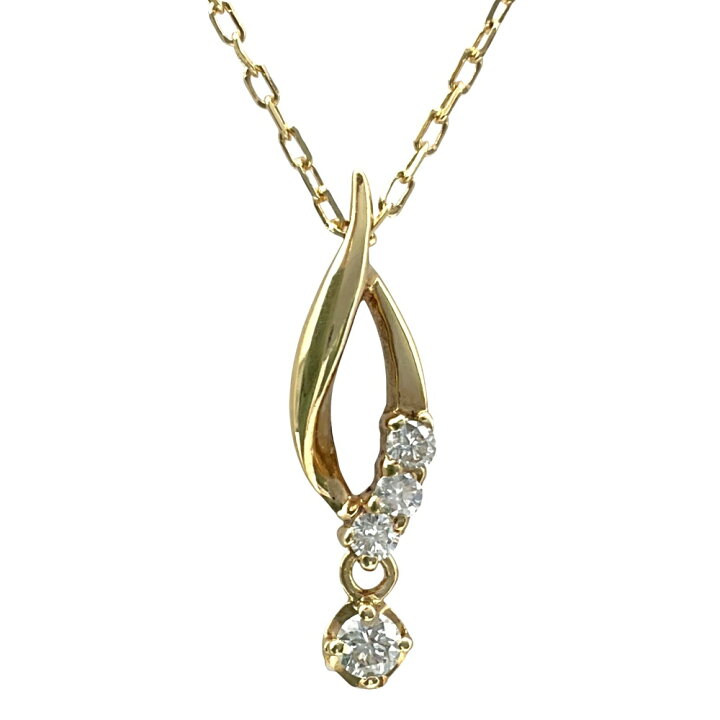 楽天市場】【中古】K18 ダイヤモンドネックレス 0.07ct 約1.3g 約40cm 