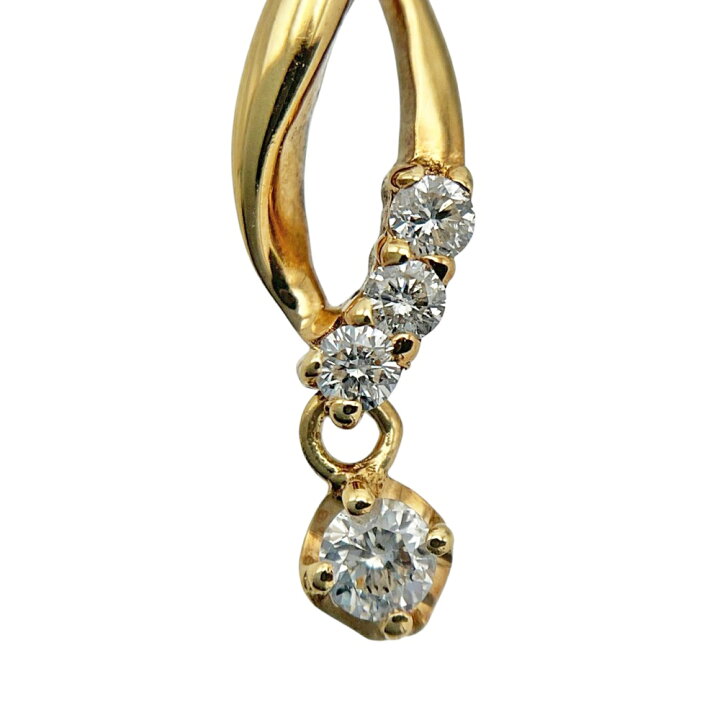 楽天市場】【中古】K18 ダイヤモンドネックレス 0.07ct 約1.3g 約40cm 