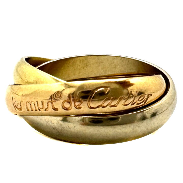 楽天市場】【中古】Cartier（カルティエ） トリニティリング 750 50 約  