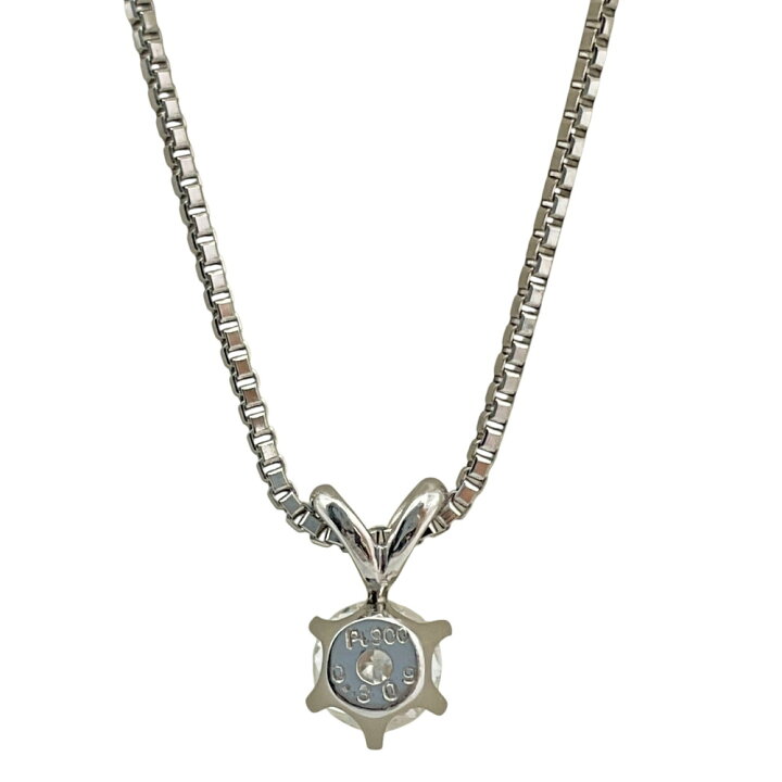 楽天市場】【中古】 Pt850/Pt900 ダイヤモンドネックレス プラチナ 0.3 