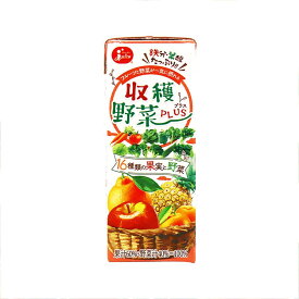 ジューシー 収穫野菜PLUS 16種類の果実と野菜【200ml紙×24本入】 みかんジュース ミカンジュース デコポンジュース