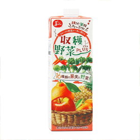 ジューシー 収穫野菜PLUS 16種類の果実と野菜【1000ml紙×6本入】 ミカンジュース