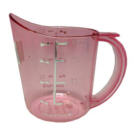フード計量器（フード計量カップ）ピンク -pink- 100g 犬用 猫用 ペット用品 秤 はかり コップ 容器 ペットフード ドライフード ドッグフード キャットフード エサ 餌 おやつ 丸洗い 清潔 測れる