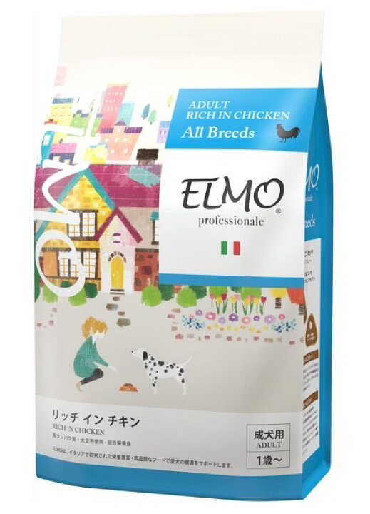 ★大人気商品★ ELMO エルモ リッチインチキン 成犬用 3kg ️1袋 800g ️3袋 blog2.hix05.com