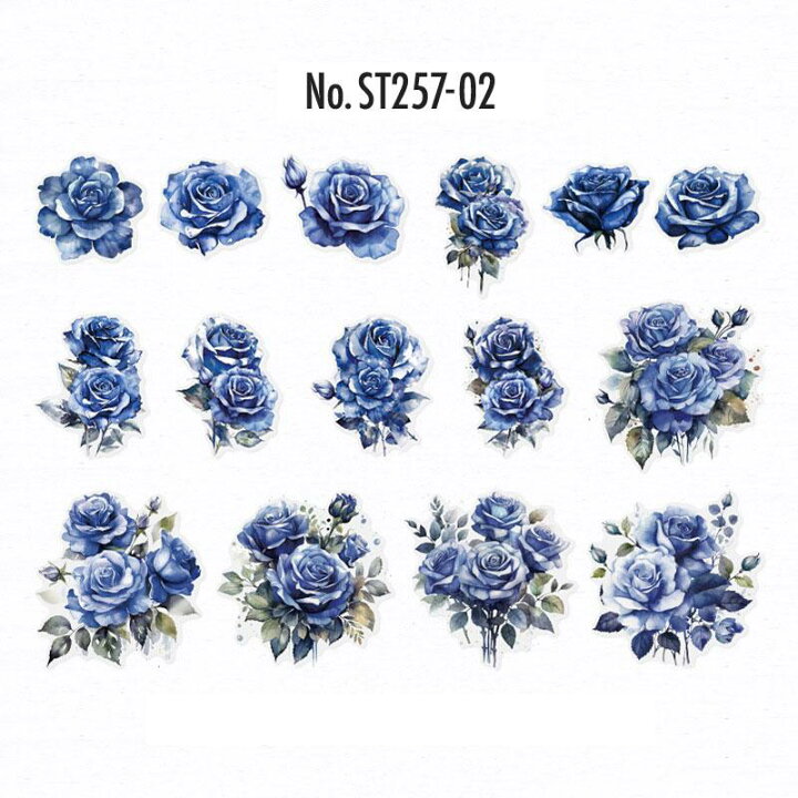 楽天市場】ST257 シール 薔薇 バラ ローズ 花 フラワー フレークシール 