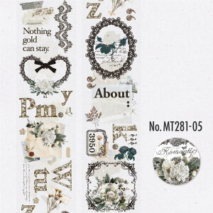 MT281 おしゃれ 花 英語 PET コラージュ 素材 マスキングテープ マステ コラージュ シール コラージュシール コラージュ素材 紙もの 手帳 日記 ジャンクジャーナル 海外 紙モノ 紙物