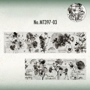 MT397 英字 墨 花 鳥 蝶 PET コラージュ 素材 マスキングテープ マステ コラージュ シール コラージュシール コラージュ素材 紙もの 手帳 日記 ジャンクジャーナル 海外 紙モノ 紙物