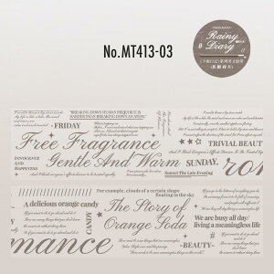 MT413 英字 英文 フレーズ PET コラージュ 素材 マスキングテープ マステ コラージュ シール コラージュシール コラージュ素材 紙もの 手帳 日記 ジャンクジャーナル 海外 紙モノ 紙物