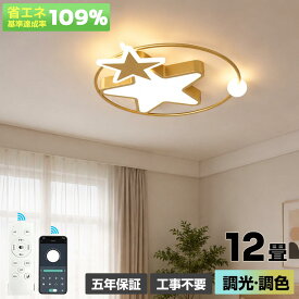 【5 年保証】 シーリングライト LED 子供部屋 6畳 8畳 10畳 おしゃれ 星デザイン 調光調色 常夜灯 アッパーライト 間接照明 スマホ対応 タイマー 薄型 省エネ 北欧 かわいい 天井照明 リビング 寝室 和室