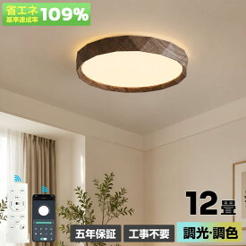 【5年保証】シーリングライト　おしゃれ　LED　調光調色　スマホ対応　リモコン　タイマー　常夜灯　北欧　木目調　6畳　8畳　10畳　12畳　明るい　天井照明　照明器具　子供部屋　寝室　リビング　食卓用　和室　洋室　シンプル　モダン　新生活　40～50cm