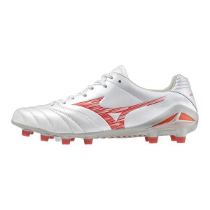 MIZUNO ミズノ モナルシーダNEO III ELITE サッカー/フットボール スパイク P1GA242060 スーパーホワイトパール×レッド ★19000 24SS ※沖縄県へのお届け不可