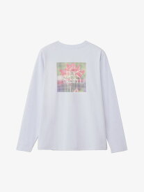 送料無料！ザ・ノース・フェイス　ロングスリーブ ES フラワーボックスロゴティー（レディース） THE NORTH FACE 長袖Tシャツ　NTW32582　25SS　★6500　メール便にて発送