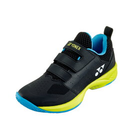 ヨネックス　テニス　パワークッションジュニア GC.　ジュニア　クレー・砂入り人工芝シート用 YONEX　SHTJR2GC　763　ブラック／ライム　テニスシューズ　★6600