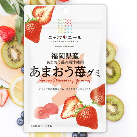 全農 ニッポンエール 福岡県産あまおう苺グミ ご当地グミ いちご イチゴ ストロベリー お菓子 フルーツグミ 果実グミ グルメ 名産 お土産 おみやげ