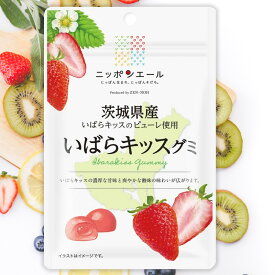 全農 ニッポンエール 茨城県産いばらキッスグミ 苺 いちご ご当地グミ お菓子 フルーツグミ 果実グミ グルメ 名産 お土産 おみやげ