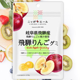 全農 ニッポンエール 岐阜県飛騨産飛騨りんごグミ りんご 林檎 ご当地グミ お菓子 フルーツグミ 果実グミ グルメ 名産 お土産 おみやげ