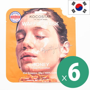 AEgbgSALE KOCOSTAR WAFFLE MASK RRX^[ bt}XN nj[ 38g×6Zbg n`~c Rbg100% etpbN ؍RX ؍݂₰ ؍yY CO݂₰