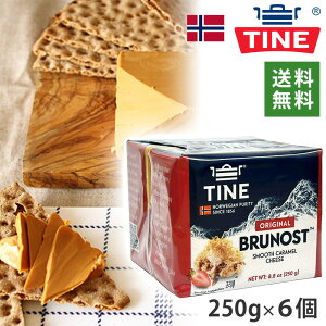 TINE BRUNOST �e�B�[�l �u���m�X�g �u���E���`�[�Y 250g×6�Z�b�g �S�[�g�`�[�Y �������� �m���E�F�[�� GJETOST �C�F�g�X�g �R�r ���M �k�� �ʑ� �①