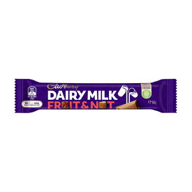 キャドバリー デイリーミルク 50g×1個 ミルクチョコレート フルーツ＆ナッツ Cadbury 王室御用達 イギリスみやげ イギリス土産 輸入菓子 夏季クール