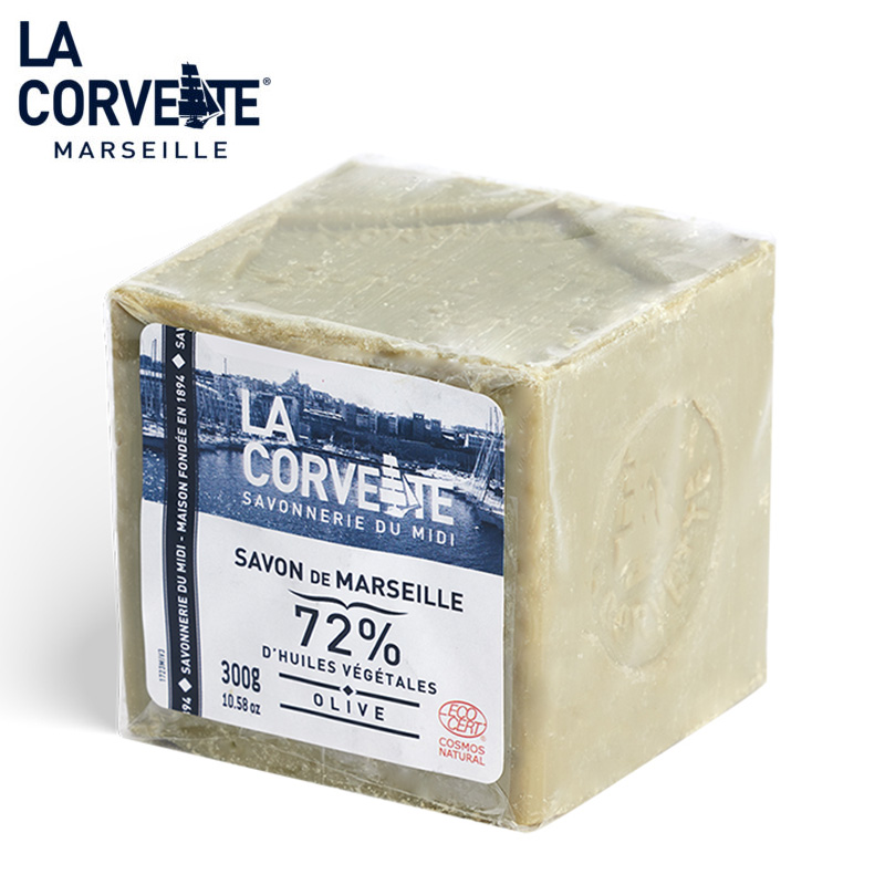 最大60%OFFクーポン LA CORVETTE ラ・コルベット フランス土産 オリーブ マルセイユ石鹸 洗顔 全身 しっとり マルセイユソープ  300g サボン・ド・マルセイユ 輸入コスメ 石けん・ボディソープ