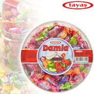 tayas タヤス ダムラ フルーツソフトキャンディ アソート 300g 約65個入 個包装 飴 トルコみやげ トルコ…