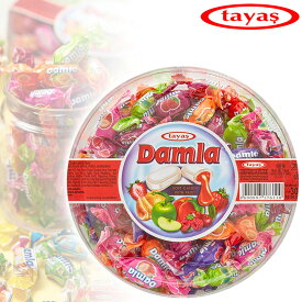 tayas タヤス ダムラ フルーツソフトキャンディ アソート 300g 約65個入 個包装 飴 トルコみやげ トルコ土産 トルコブランド ホワイトデー 輸入菓子