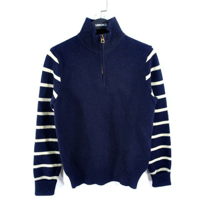 楽天市場】RRL HALF ZIP BORDER WOOL SWEATER ダブルアールエル ハーフ 