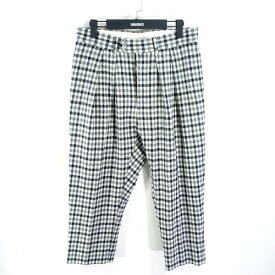 NEAT Wool Block Check Tapered Pants ニート ウール ブロック チェック テーパード パンツ 大名店【中古】